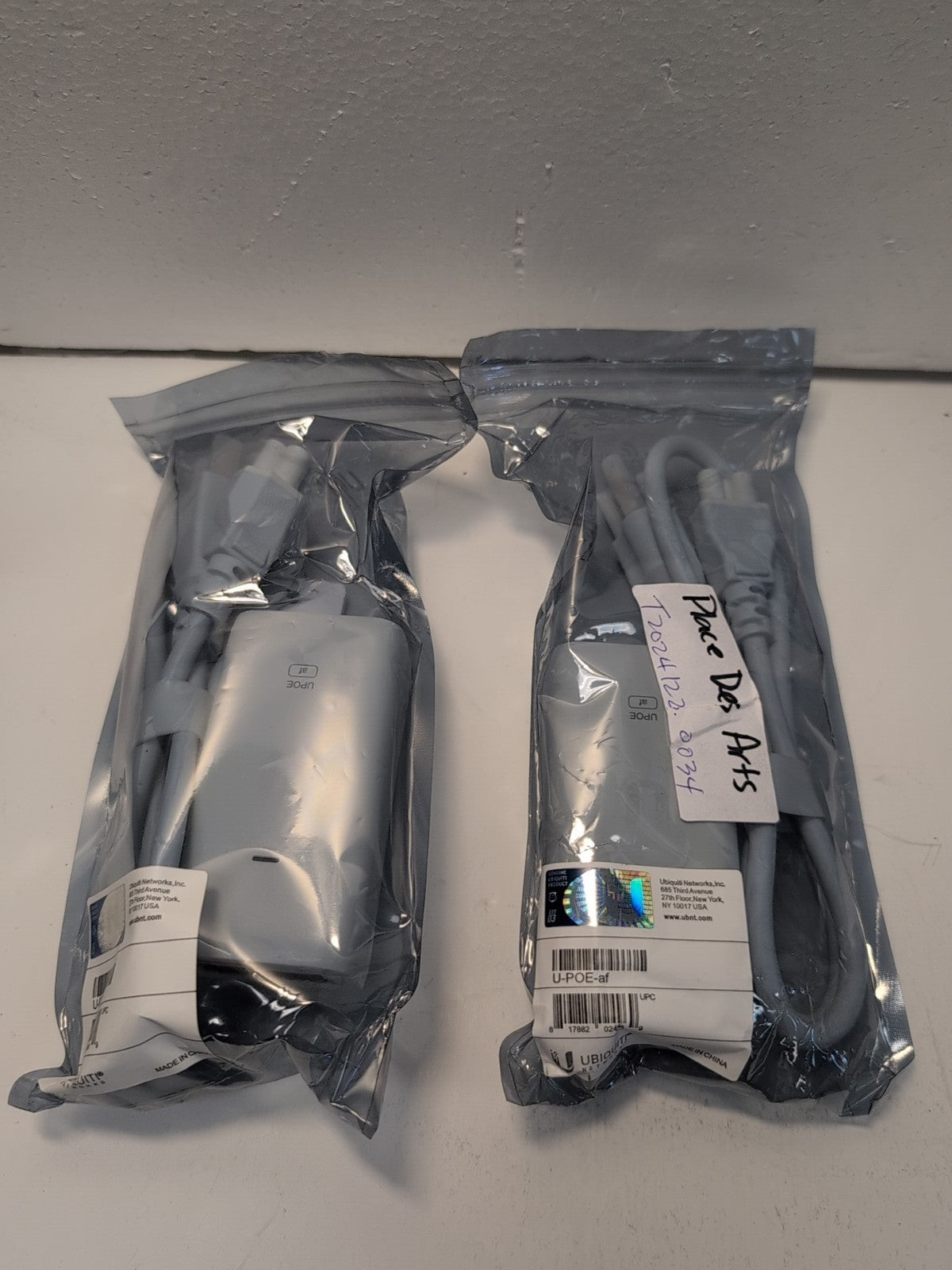 🔥 2x Unused Ubiquiti UniFi LAN U-PoE-AF Injector GP-V480-032G 48V 0.32A  -