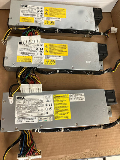 ~ Lot Of 3x 0XH225 Dell PowerEdge 850 860 R200 345 Watt DPS-345ABC Power Supply