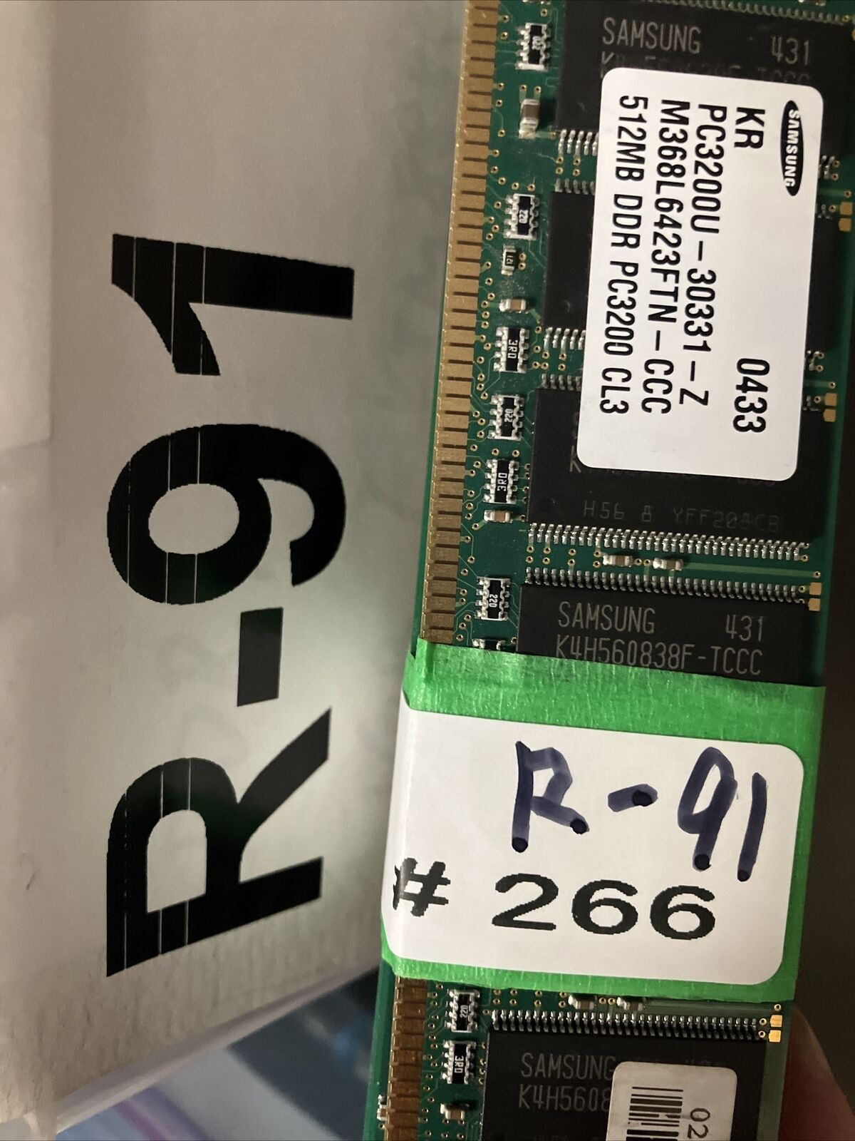 (Lot of 6x) Mixed Brands & Mixed Model DDR1 Desktop DIMM Memory ~