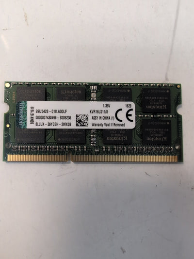 🔥 Kingston KVR16LS11/8  8GB DDR3L 1600 SODIMM Laptop Memory -