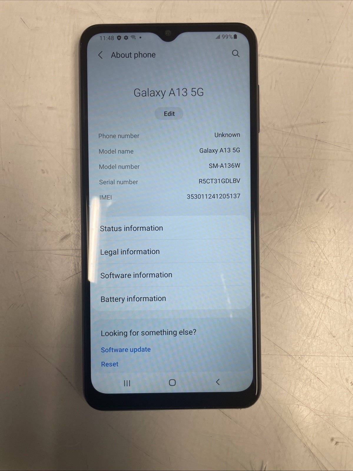 🔥Grade A  Galaxy A13 SM-A136W  64GB Smart Phone Carrier: Telus +