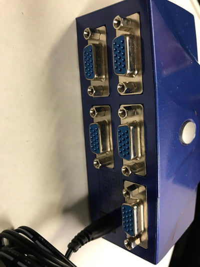 Linxcel VS-141A 4-WAY VGA Switch Electronic Type w/AC Adapter @@@