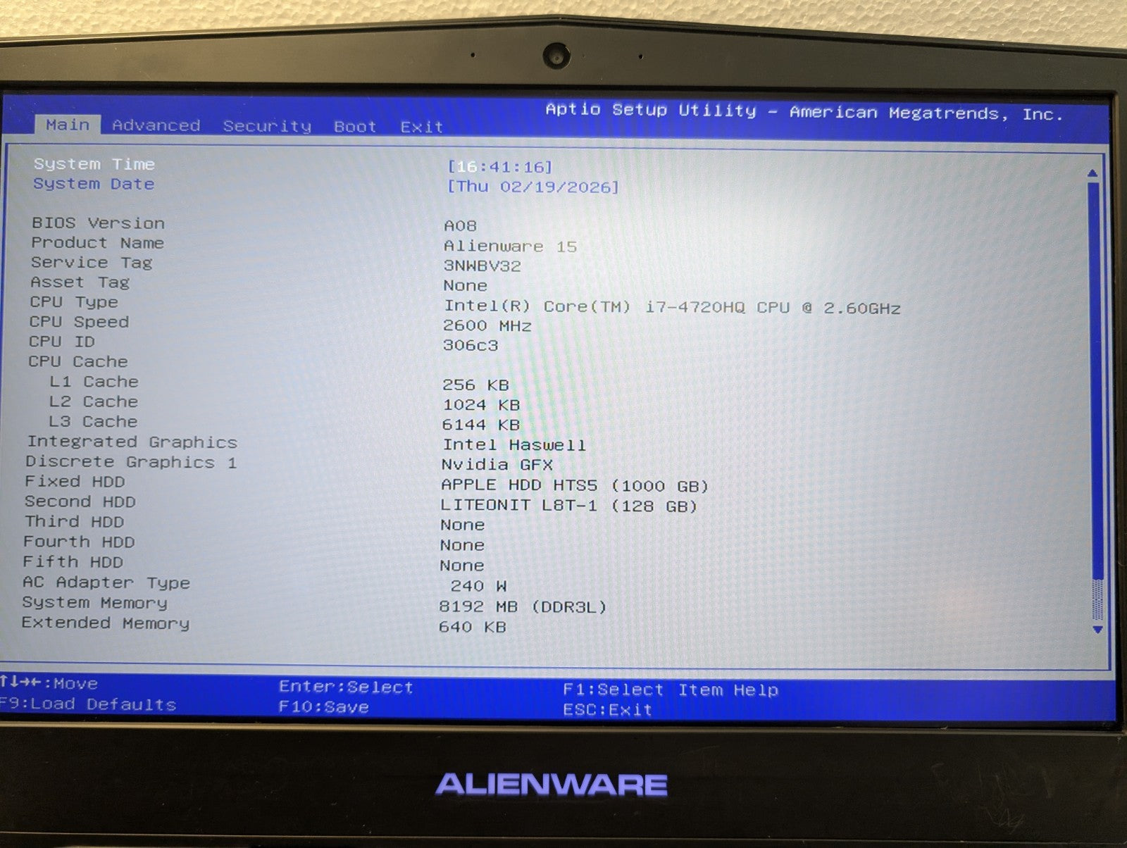 Dell Alienware 15.6" 15 R2 Laptop FHD LCD Screen Complete Assembly (Side Dent) -