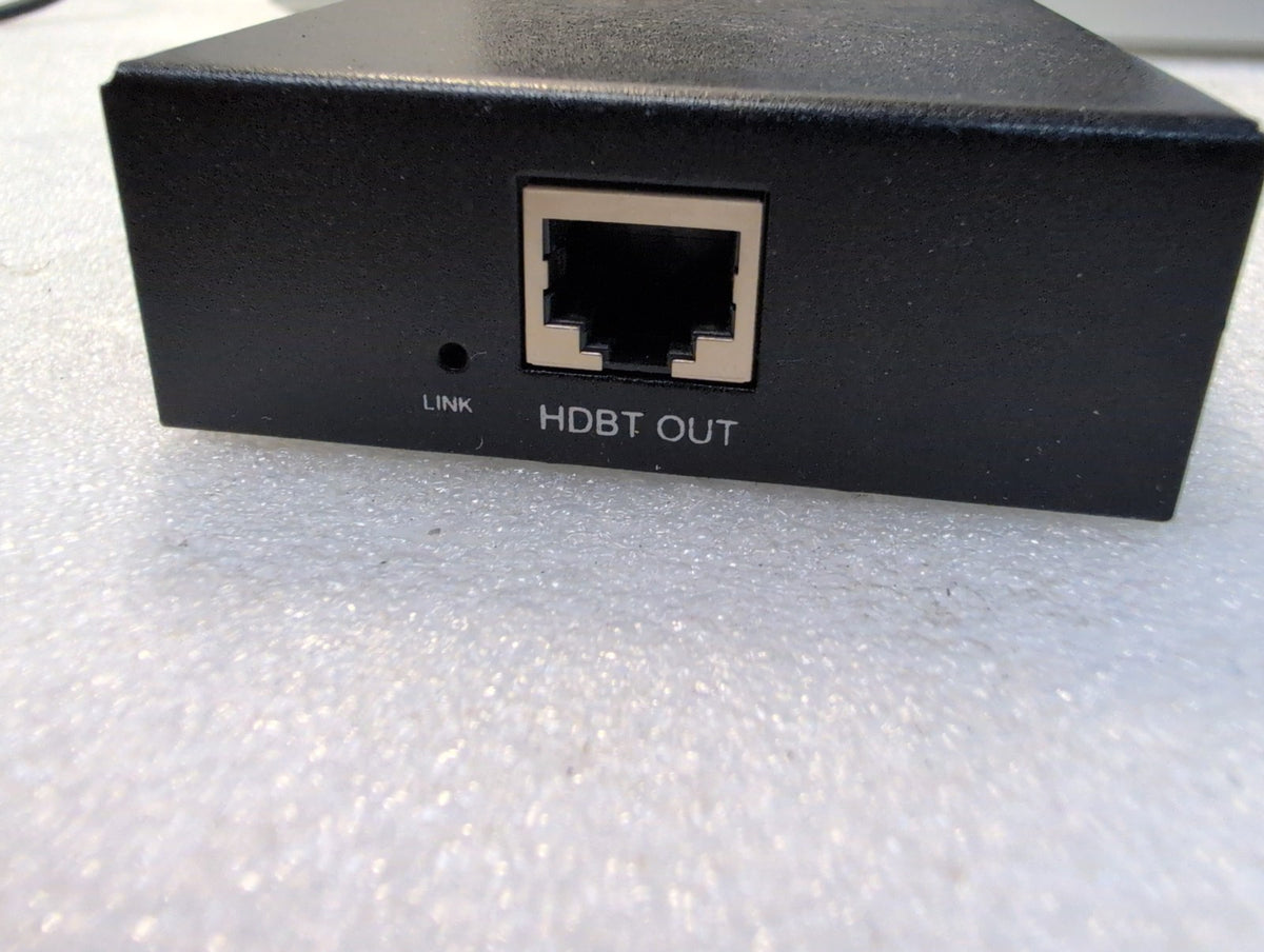 🎸 HDMI to HDBaseT Extender Transmitter over Cat6, IR RX/TX, Black Metal Case