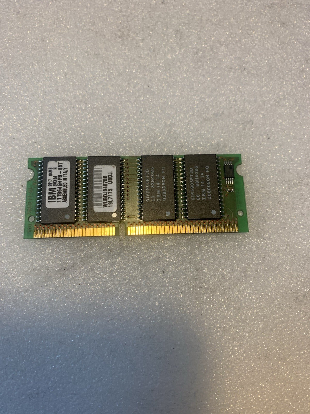 IBM 64MB Vintage Laptop SODIMM RAM 11T8645HPB-60T Assembled in Italy