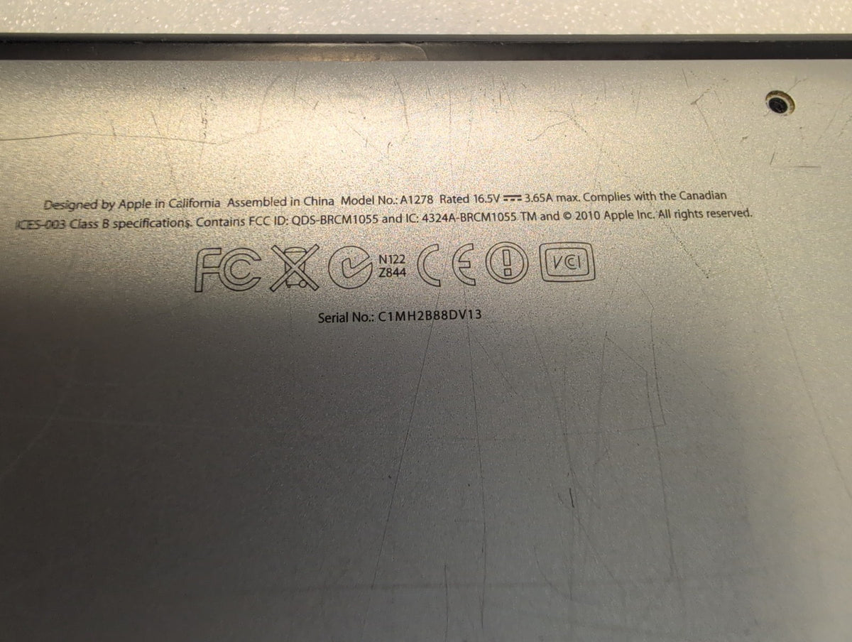 🎸 Apple MacBook Pro 13-inch A1278 Late 2011 Core i5 2.4GHz 4GB 500GB HDD 10.13