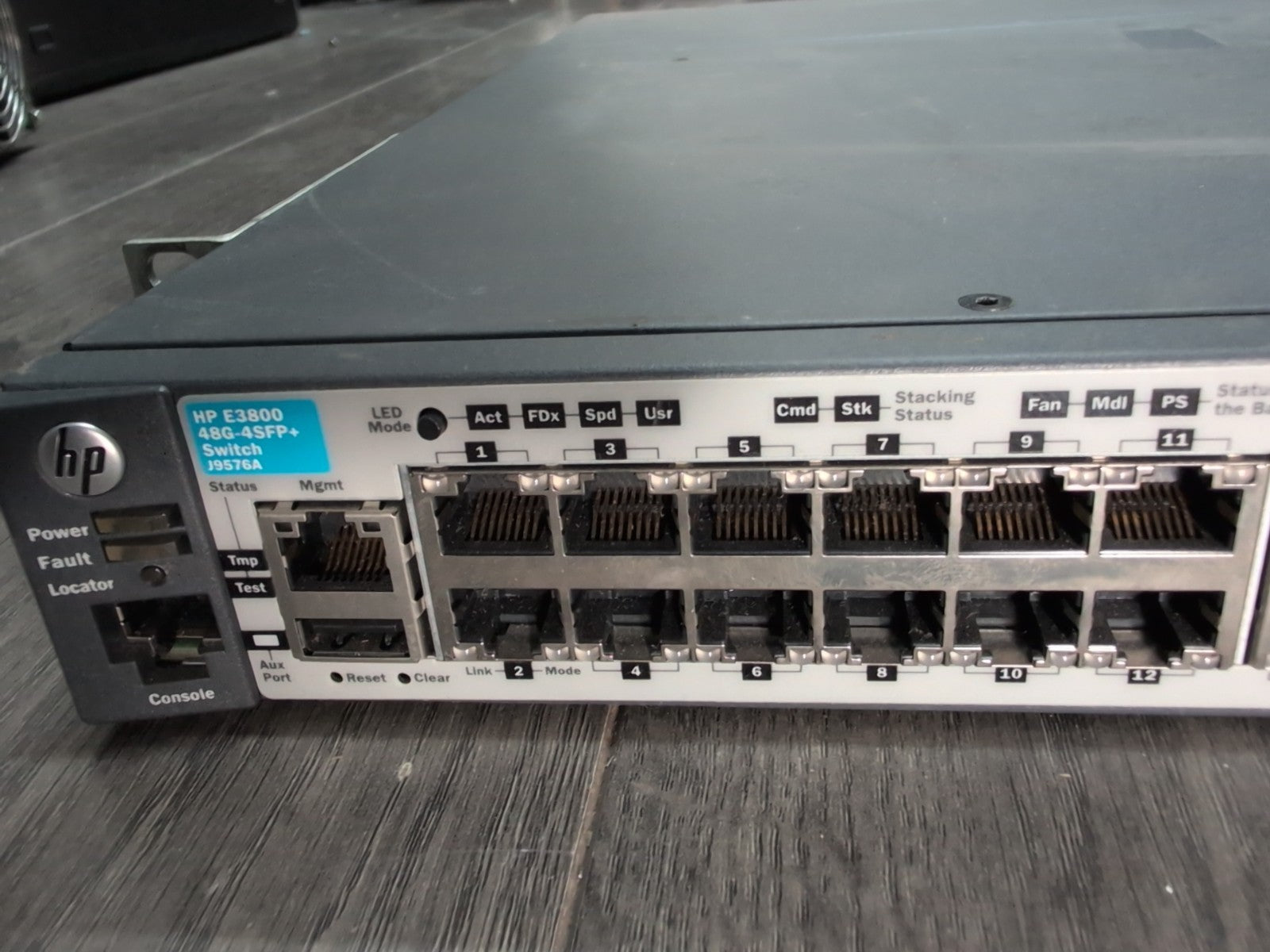🔥 HP J9576A E3800-48G-4SFP+ 48 Ports Network Switch W/ 1x 400W PSU -