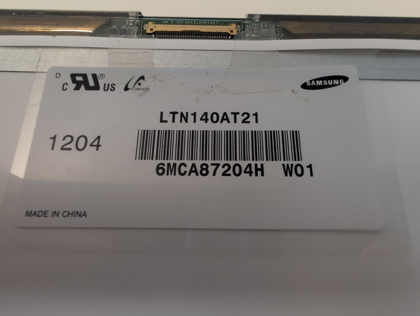 🔥 NEW Samsung LTN140AT21-T01 14.0"  WXGA 40-Pin LVDS Screen -