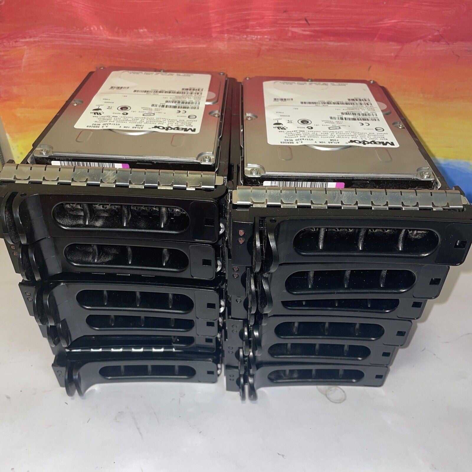 (Lot 12) Dell 73GB SCSI 3.5 HD CC315 0CC315 Caddy Y6939 PowerEdge 1650 1750 1850