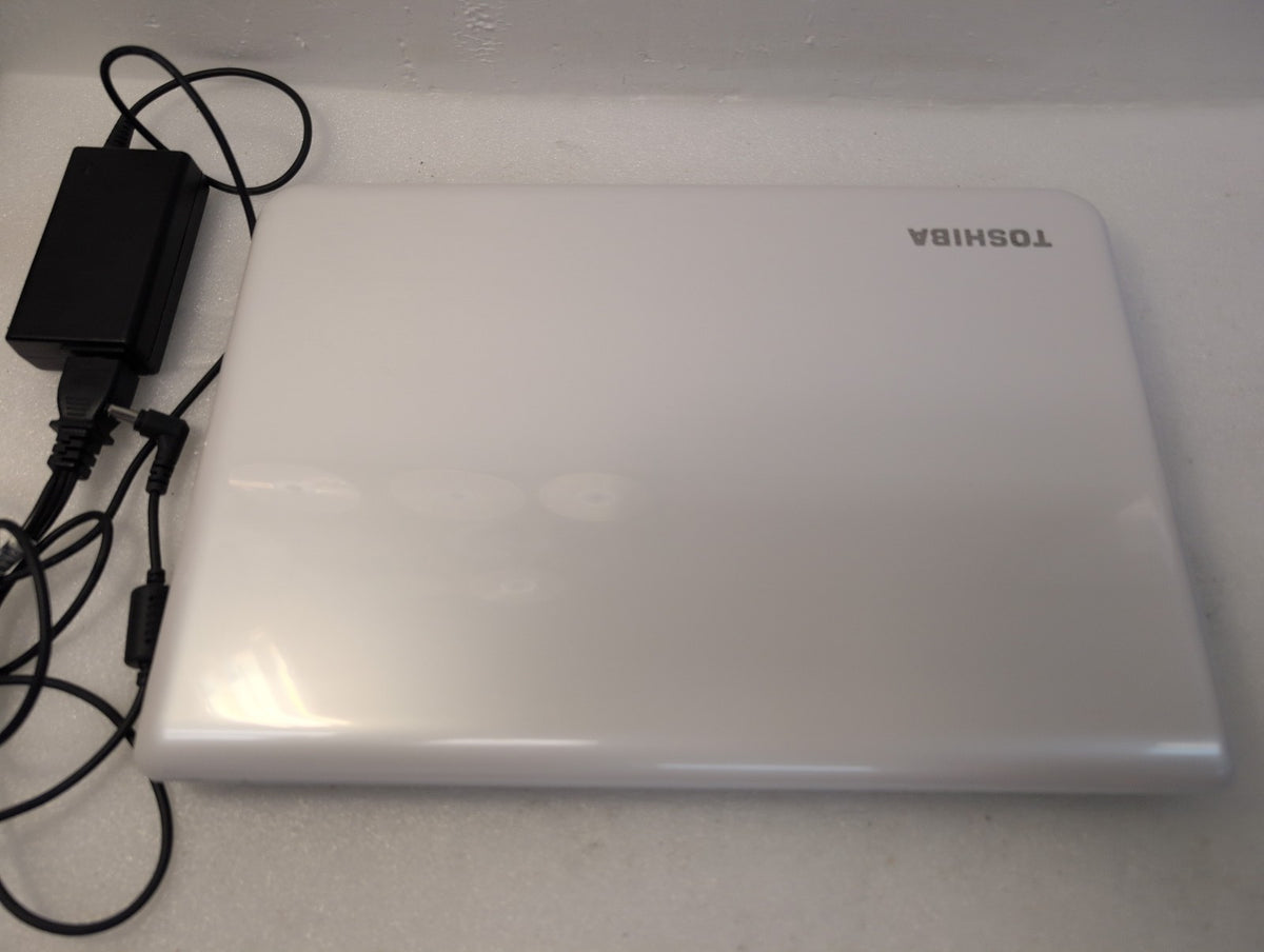🎸 Toshiba Satellite C40D-A White Laptop AMD E1-2100 14in 2GB RAM 465GB HDD