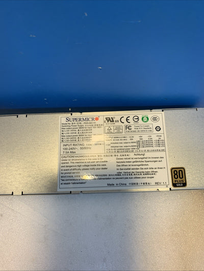 SuperMicro PWS-563-1H 560W 80 Plus Gold Switching Power Supply PSU