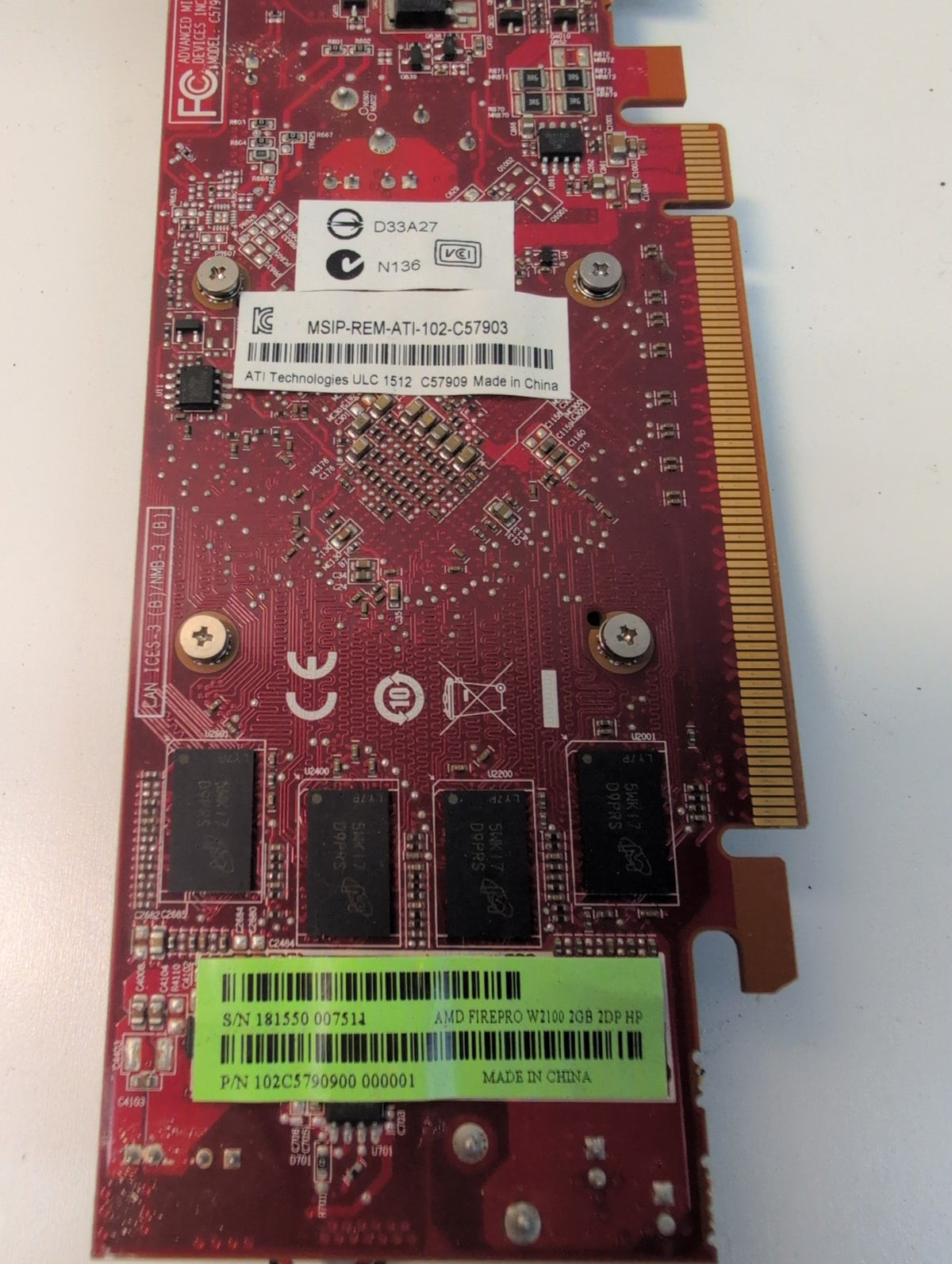 AMD FirePro W2100 2GB GDDR3 Low Profile PCIe Workstation Graphics Card -