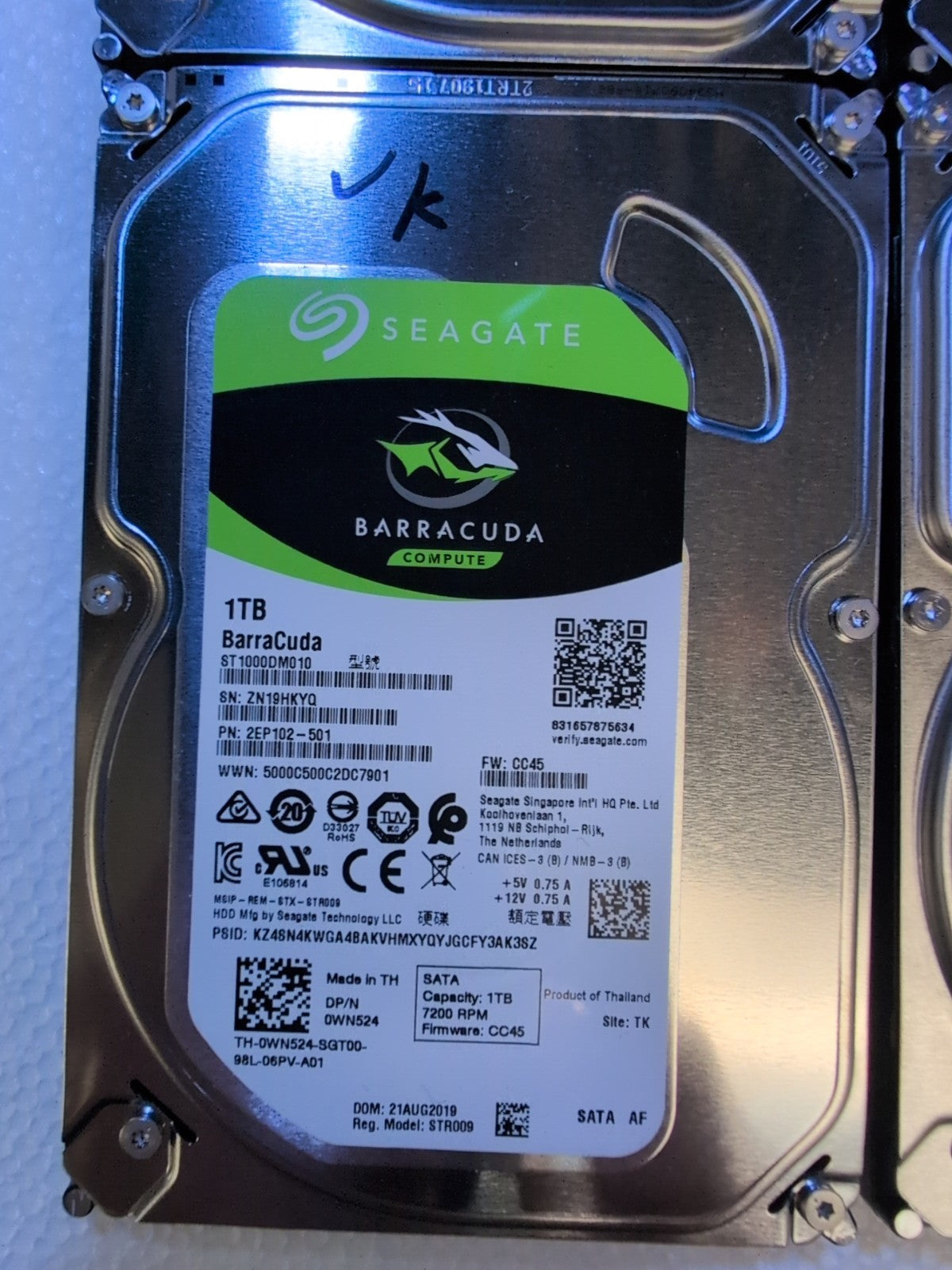 🔥 4x Dell ST1000DM010 1TB 3.5" 6Gb/s 7.2K SATA Hard Drive (1000+ Days Life Left