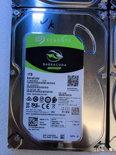 🔥 4x Dell ST1000DM010 1TB 3.5" 6Gb/s 7.2K SATA Hard Drive (1000+ Days Life Left