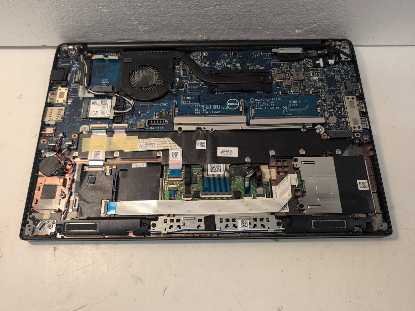 🔥(NO POWER,  PARTS) Dell Latitude 7490 Laptop  i7-8650U (NO RAM/SSD/Battery) -