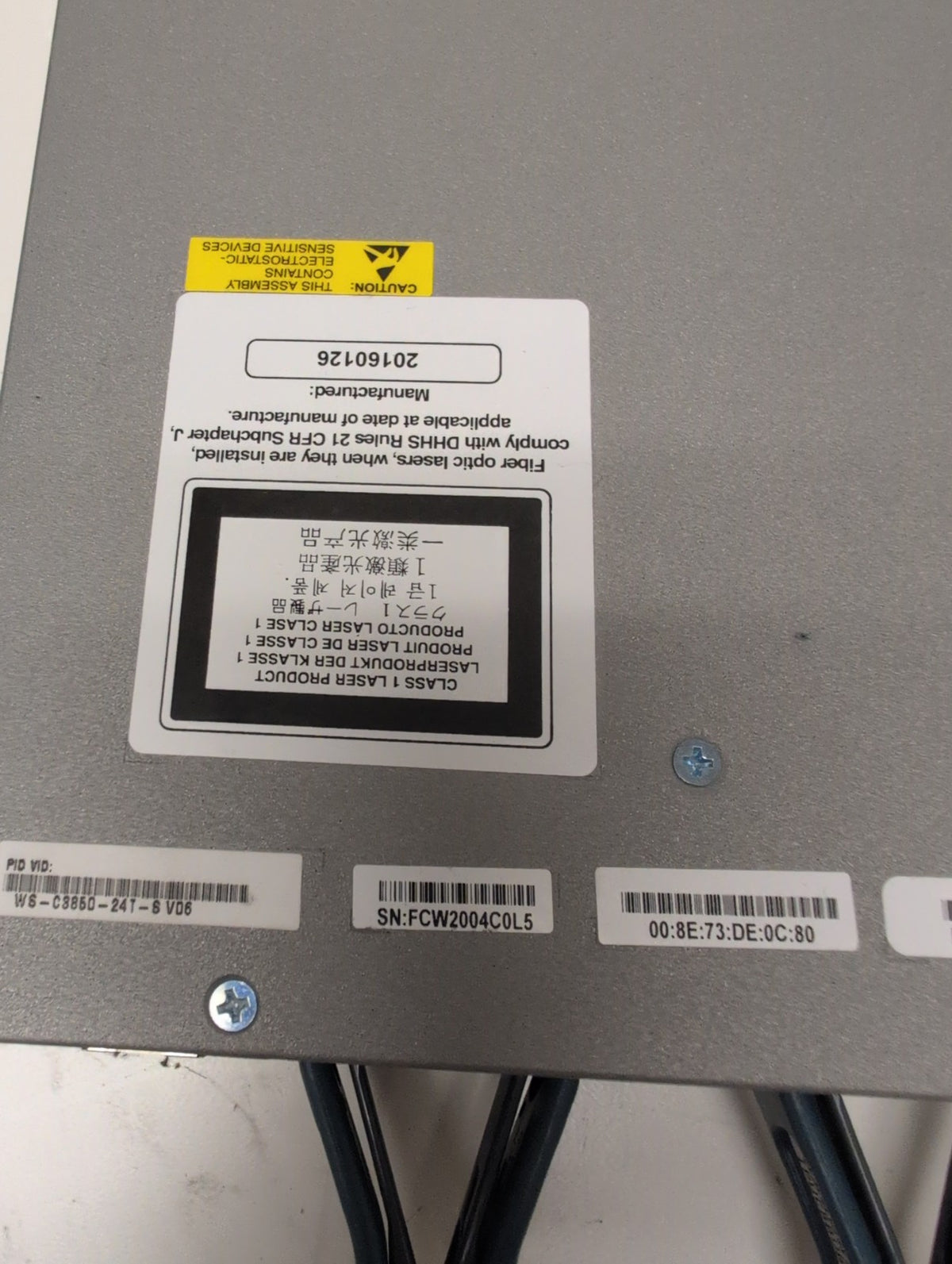 🎸 Cisco Catalyst 3850 WS-C3850-24T 24-Port Gigabit Ethernet Switch