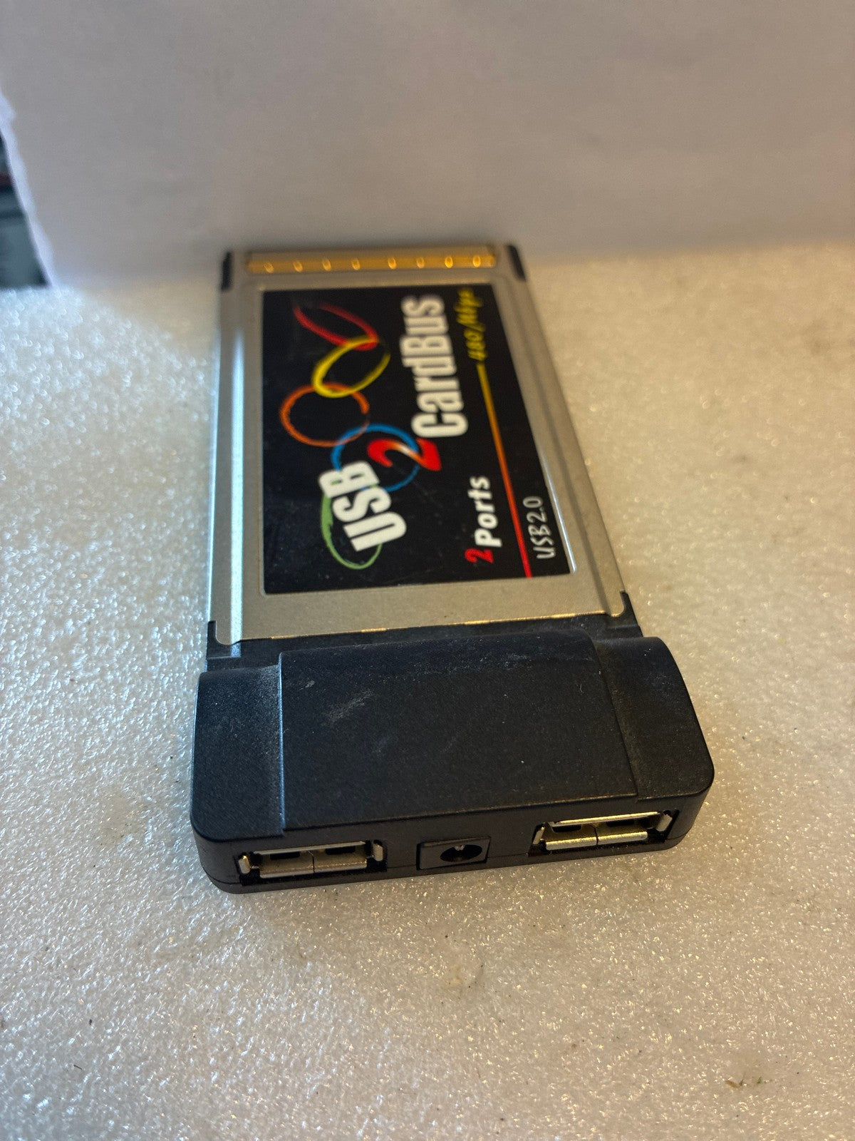🔥 USB 2.0 CardBus PC Card Adapter 2-Port 480Mbps PCMCIA Laptop Expansion