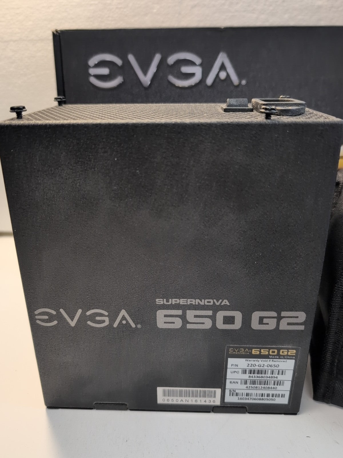 🔥 EVGA SuperNOVA 650 G2 650W 80+ Gold ATX Power Supply With All Cables & Box -