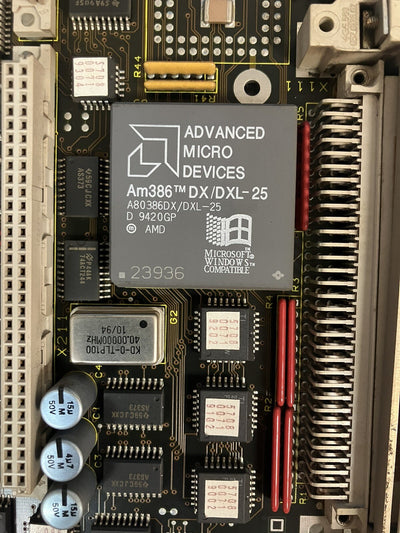 ~SIEMENS Erzeugnisstand 570 474 9002.01 Circuit Board w/ AMD Am386 DX DXL-25 CPU