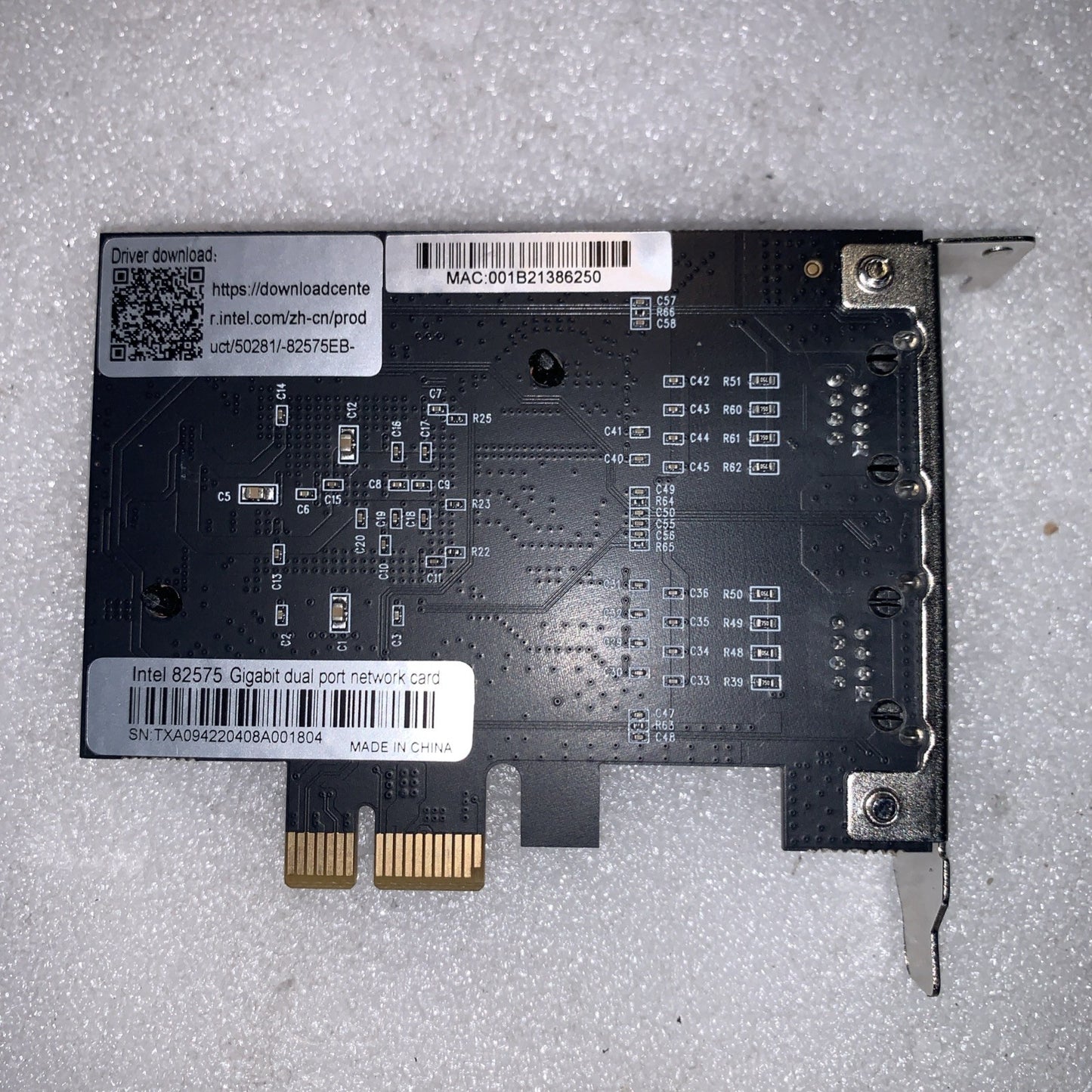 Intel 82575EB 2-Port Gigabit Ethernet Adapter PCIe