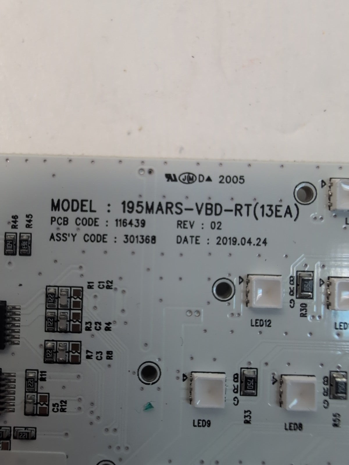 🔥  KORTEK 195MARS-VBD-RT(13EA) PCB CODE 116439 BOARD -
