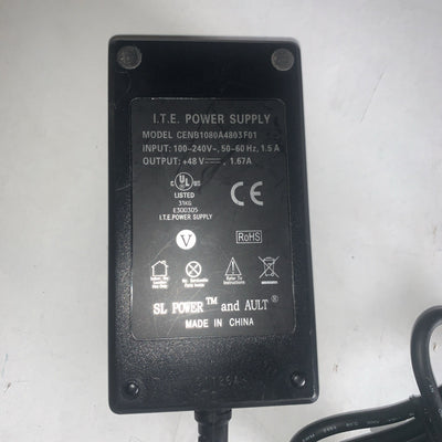I.T.E CENB1080A4803F01 48V 1.67A 80W AC Adapter ITE Power Supply