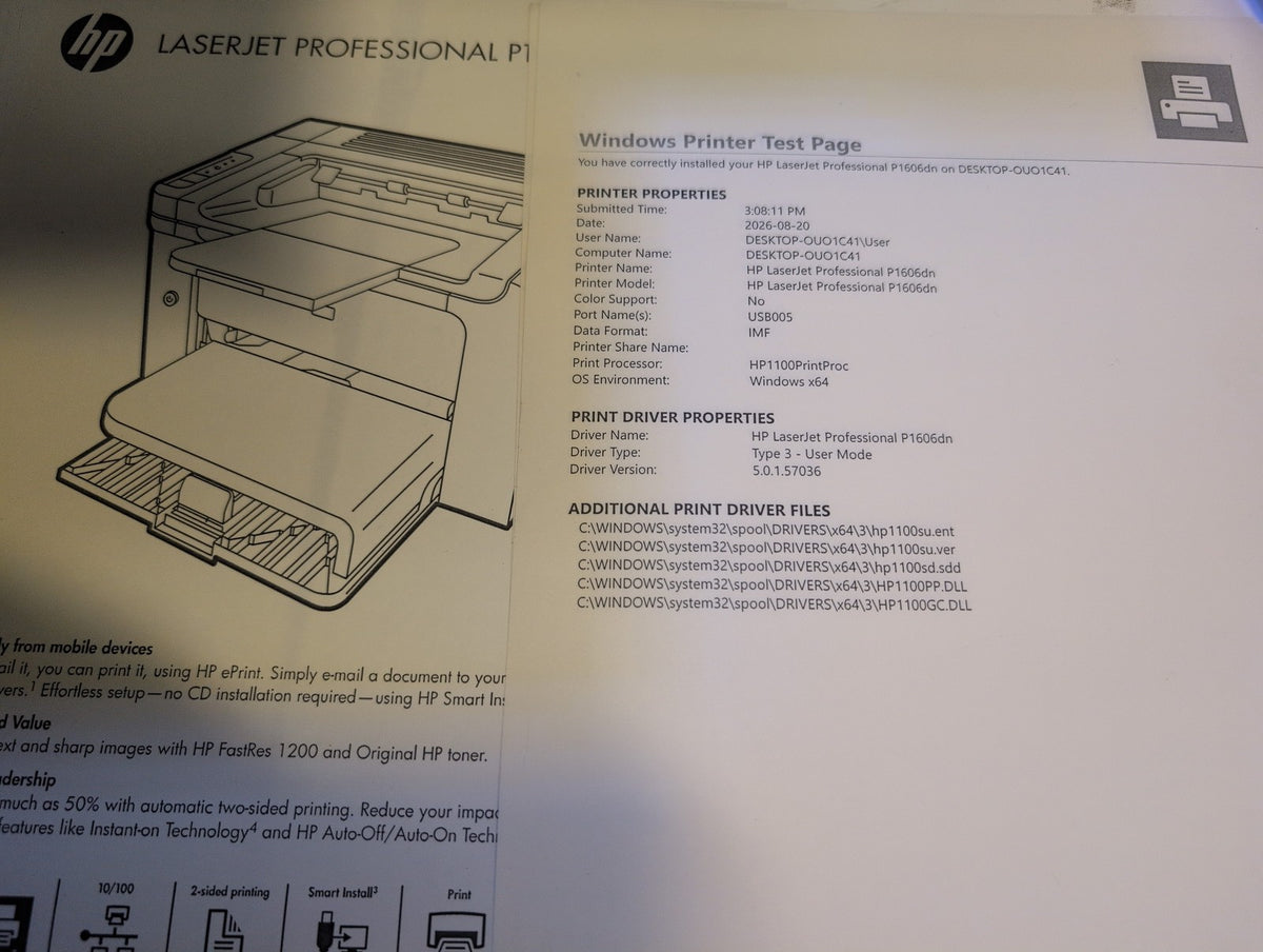 🎸 HP LaserJet Professional P1606dn CE749A Monochrome Laser PRINTER (19k pages)