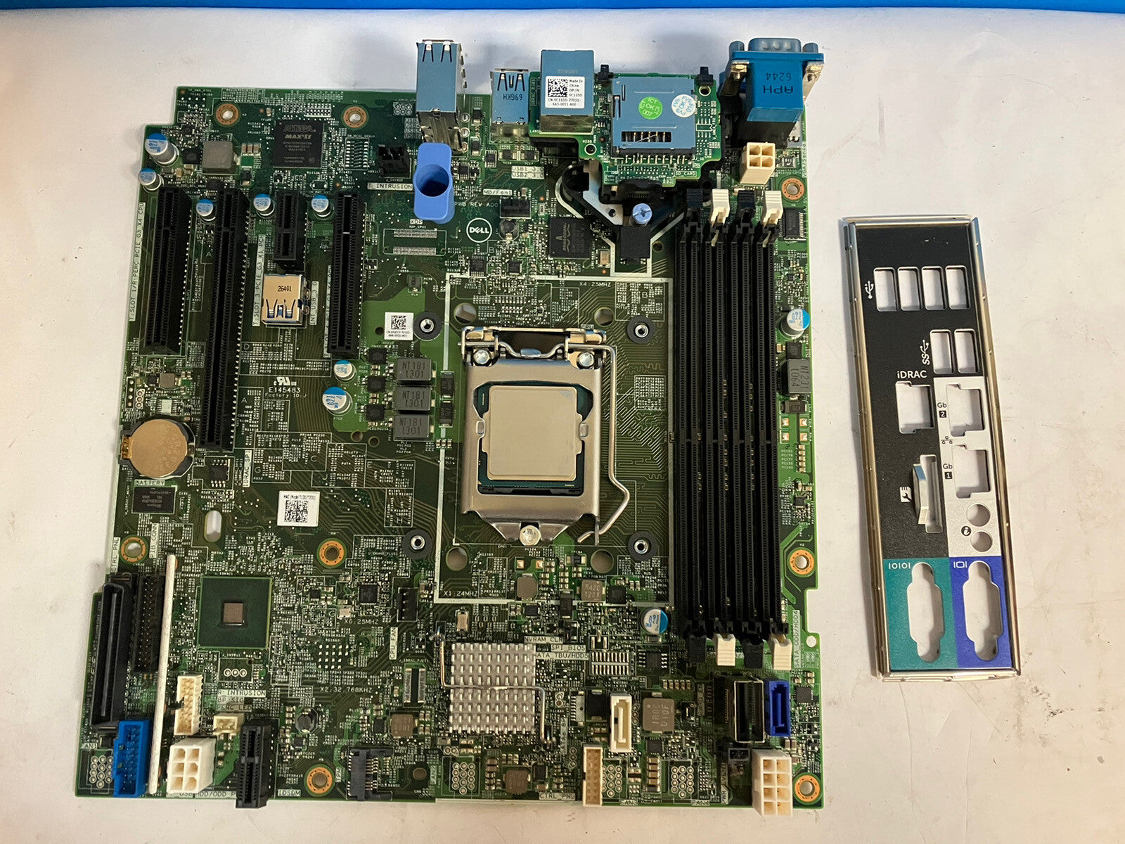 ~Dell PowerEdge 0FGCC7 LGA1151 Motherboard W/ XEON E3-1230V5+ 0C11DD Remote Card