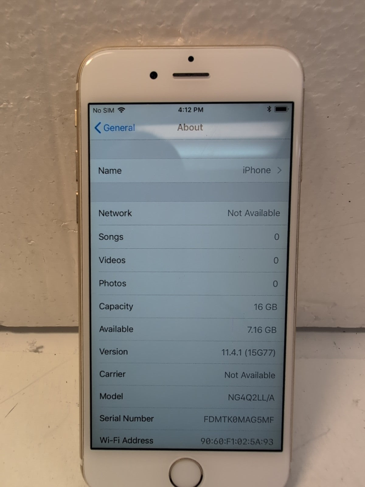 🔥 Nice Apple iPhone 6 Smart Phone  16GB  (Unlocked)  A1549  -
