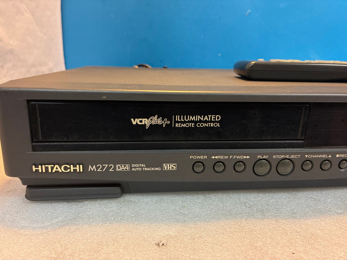 🔥 Hitachi VT-M272A VHS VCR with Remote VCRPlus+ DA4 Digital Auto Tracking
