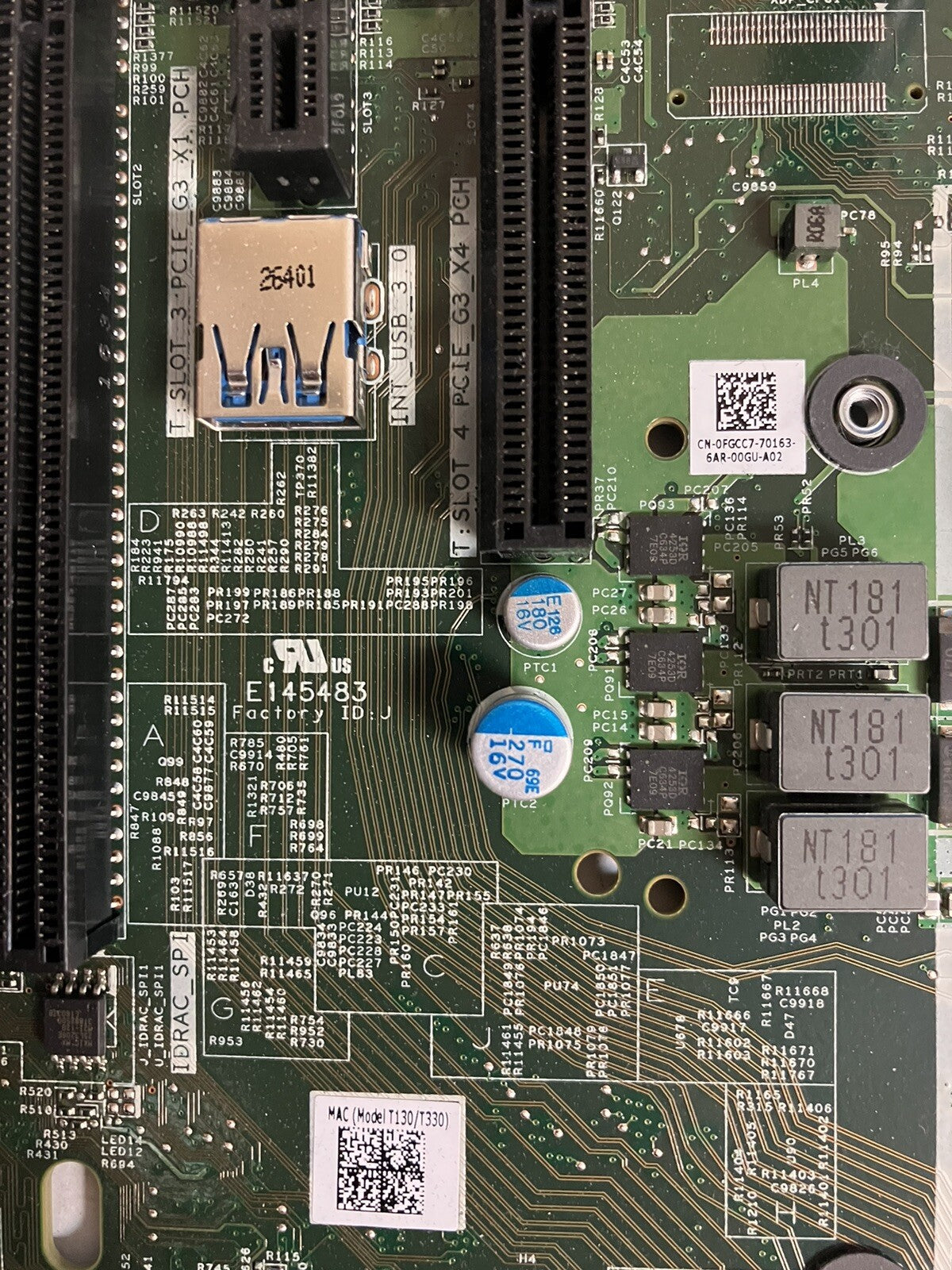 ~Dell PowerEdge 0FGCC7 LGA1151 Motherboard W/ XEON E3-1230V5+ 0C11DD Remote Card