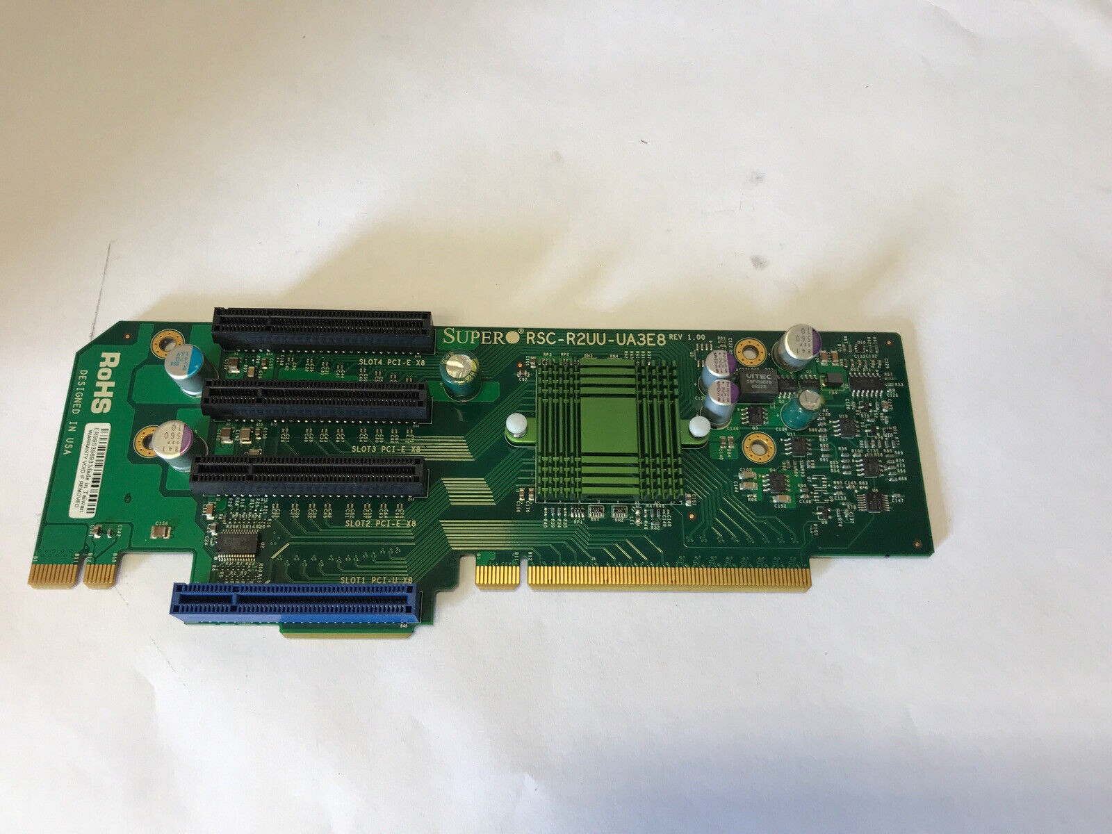 Supermicro 2U Riser Card PCI-E X8 RSC-R2UU-UA3E8+ Rev 1.00