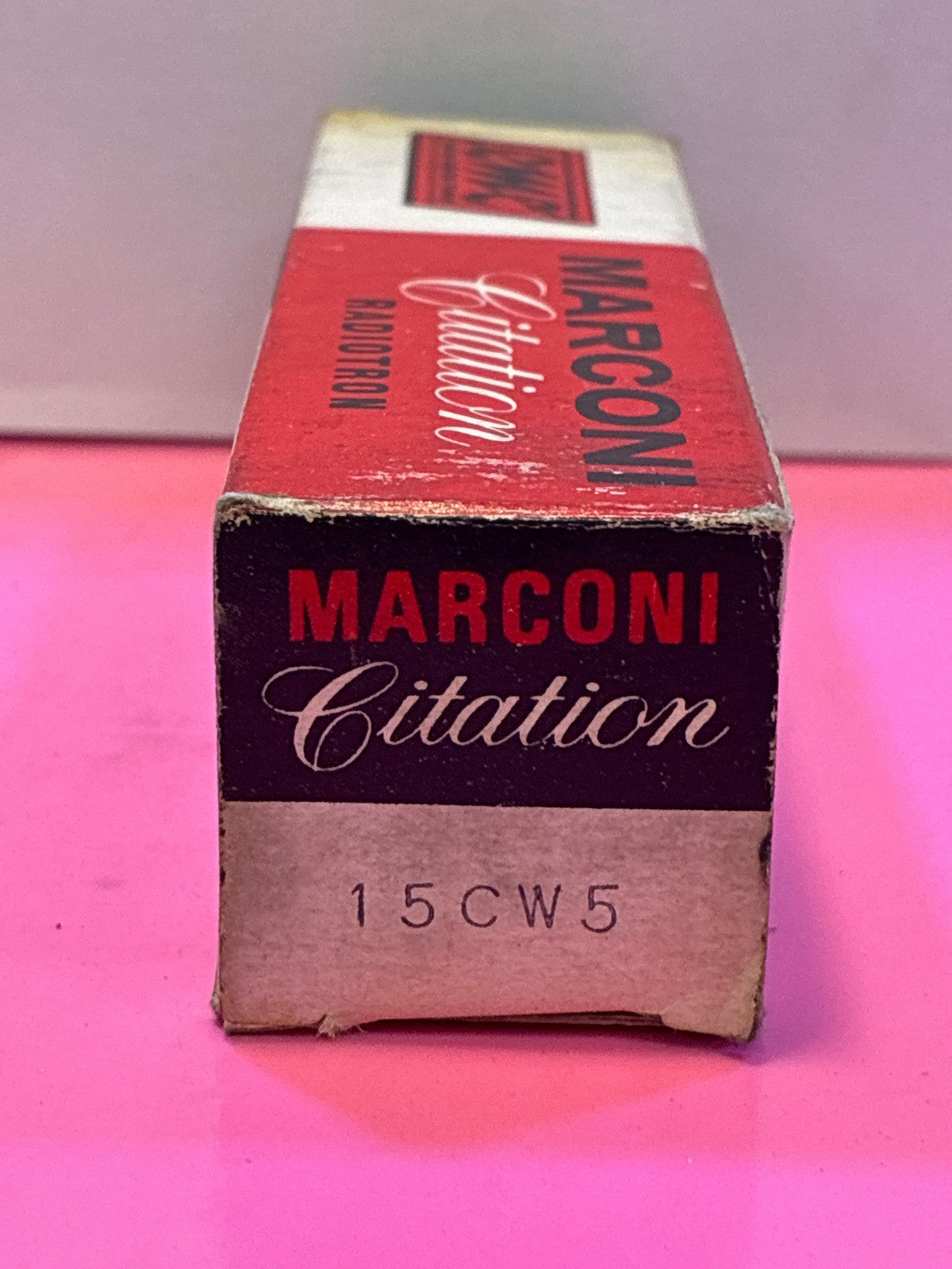 🔥 Marconi Citation Radiotron 15CW5 Vacuum Tube in Original Box
