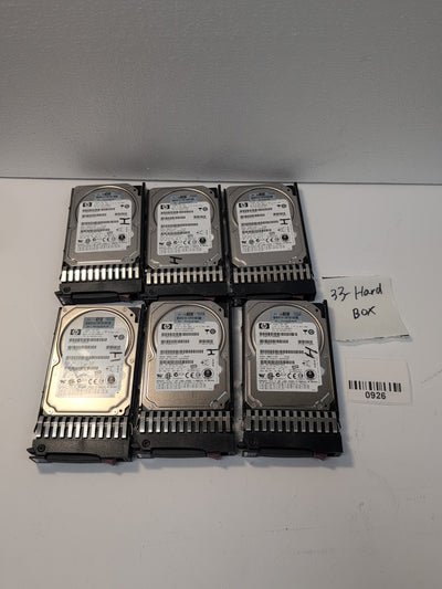 6x HP 432320-001 460850-002  2.5" 146GB 10K RPM SAS Hard Drive -