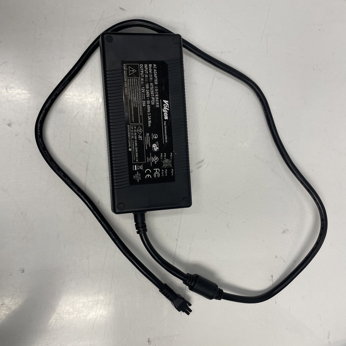 Volgen ATS250T-P120 AC Adapter 12V 20A 240w 6 PIN+