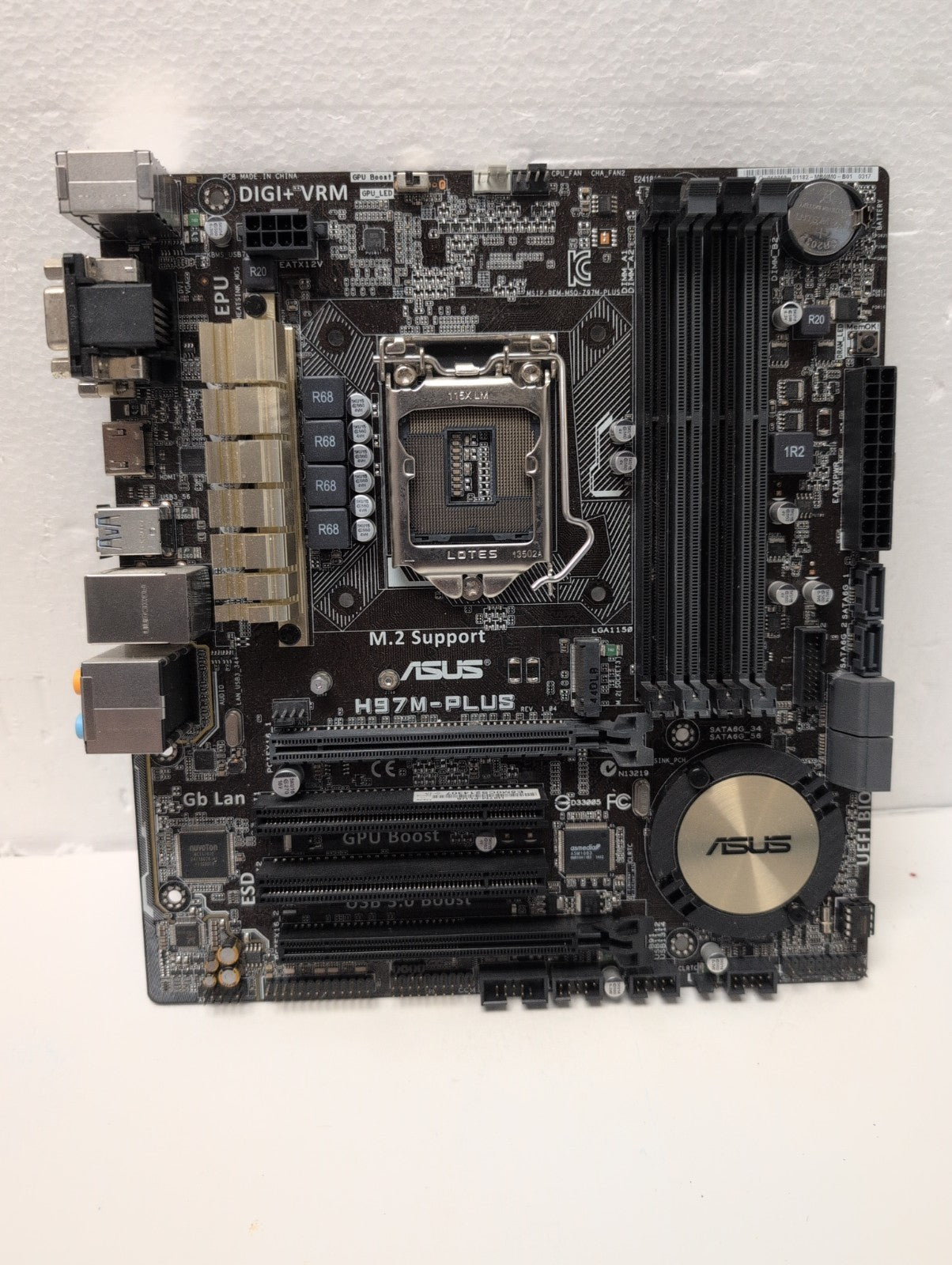 🔥 ASUS H97M-PLUS Motherboard LGA 1150 Intel H97 DDR3 SATA HDMI Micro ATX -