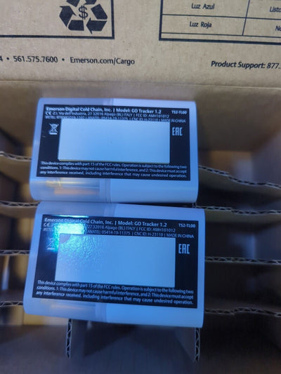 - 2x Emerson Real-Time Lux Tracker Monitor Temperature Go Tracker 1.2 TS2-TL00