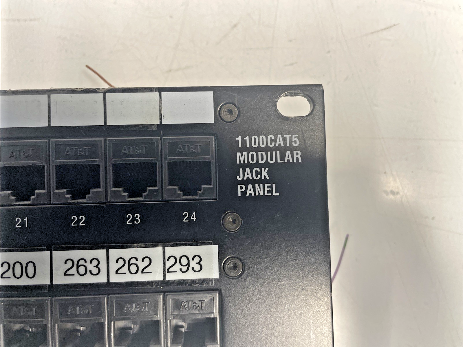 🔥AT&T PATCH PANEL 48 PORT 1100CAT5 MODULAR JACK PANEL, EIA - T568 A  +