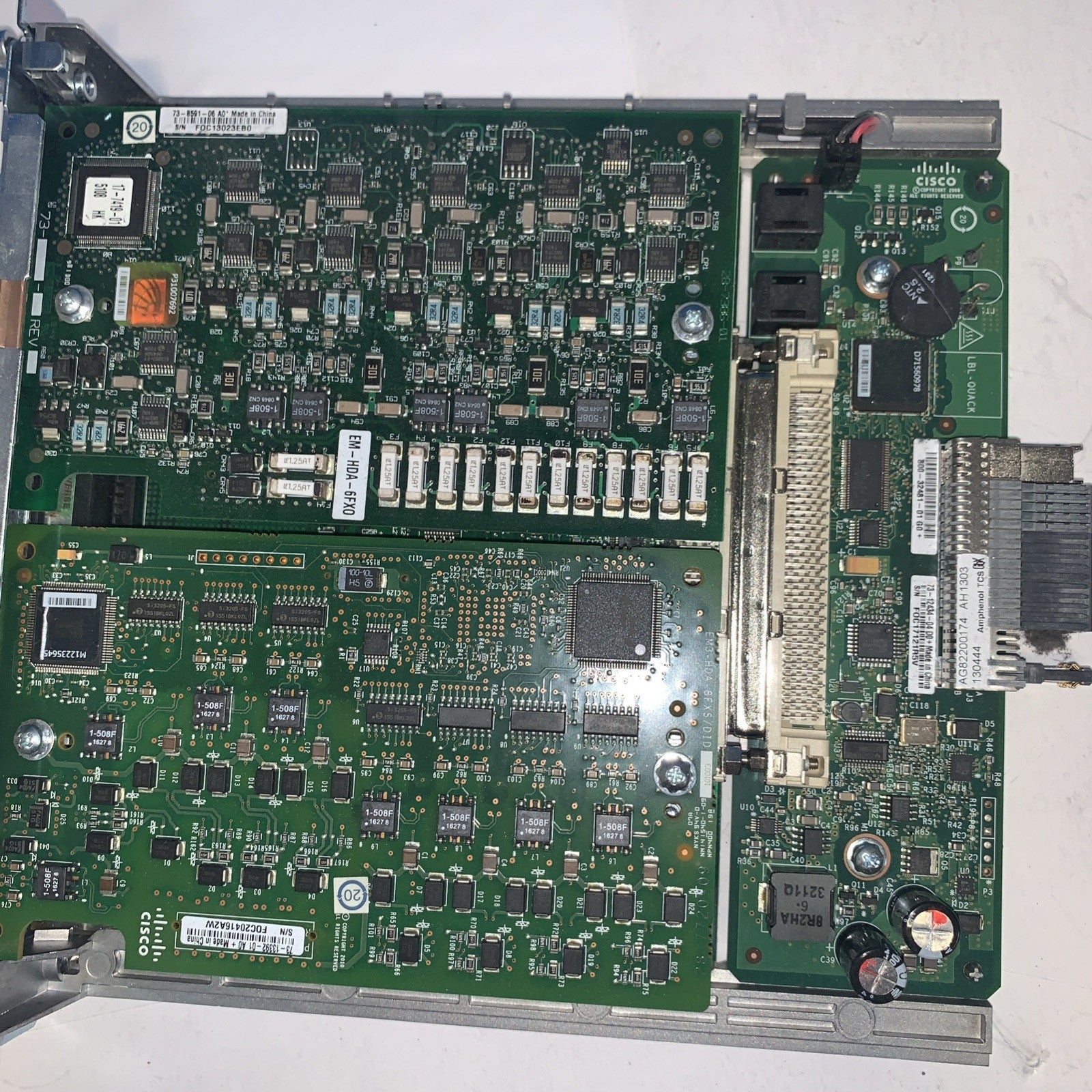 Cisco EVM-HD-8FXS/DID /  SM-NM-ADPTR /EM-HDA-6FX0 /  73-13392-01 A0