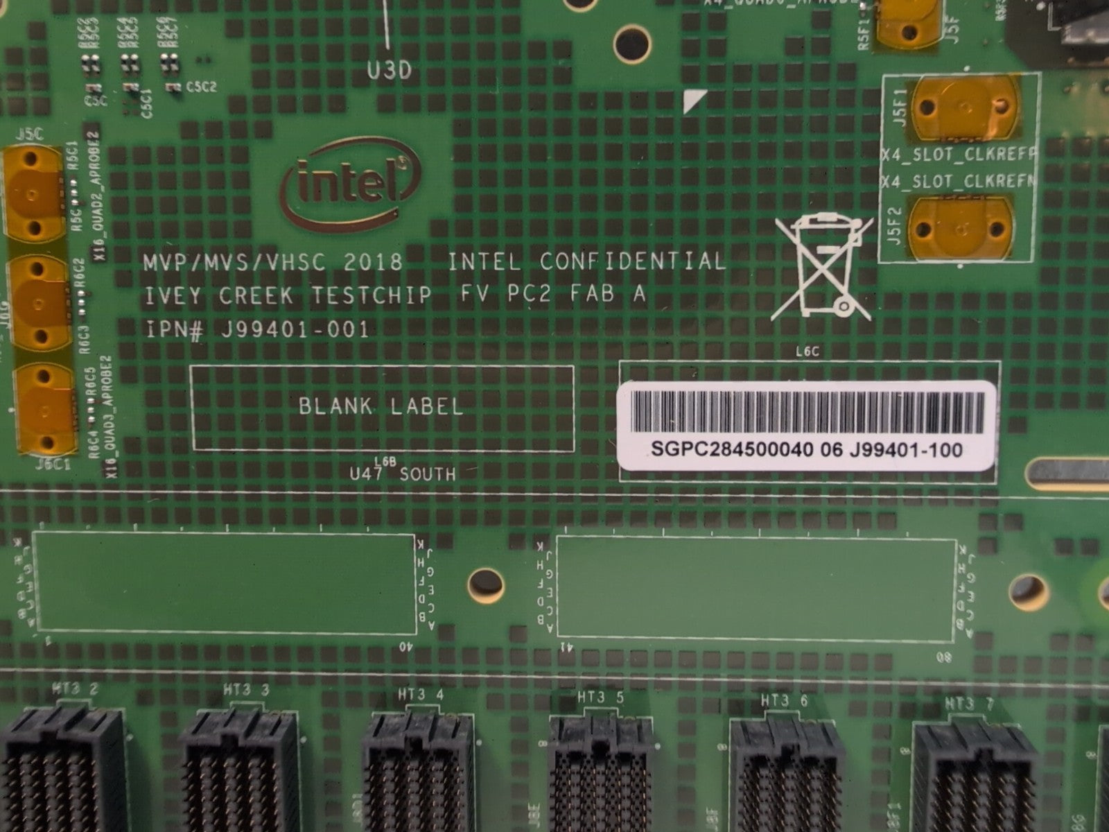 🔥 Intel MVP/MVS/VHSC Ivey Creek Testchip  J99401-001  Board -