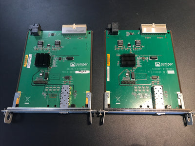 （2x)  JUNIPER JXE-1GE-SFP-S GIGABIT ETHERNET EPIM 10/100/1000 MODULE 710-013600