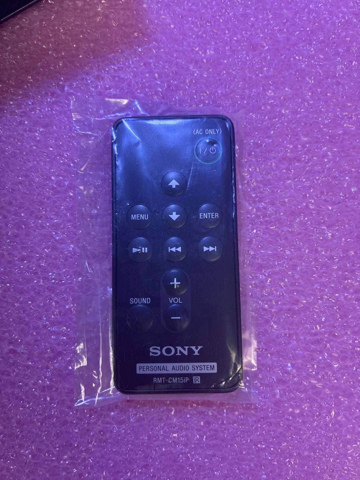 🔥 Sony RMT-CM15iP Personal Audio System Infrared Remote Control Black