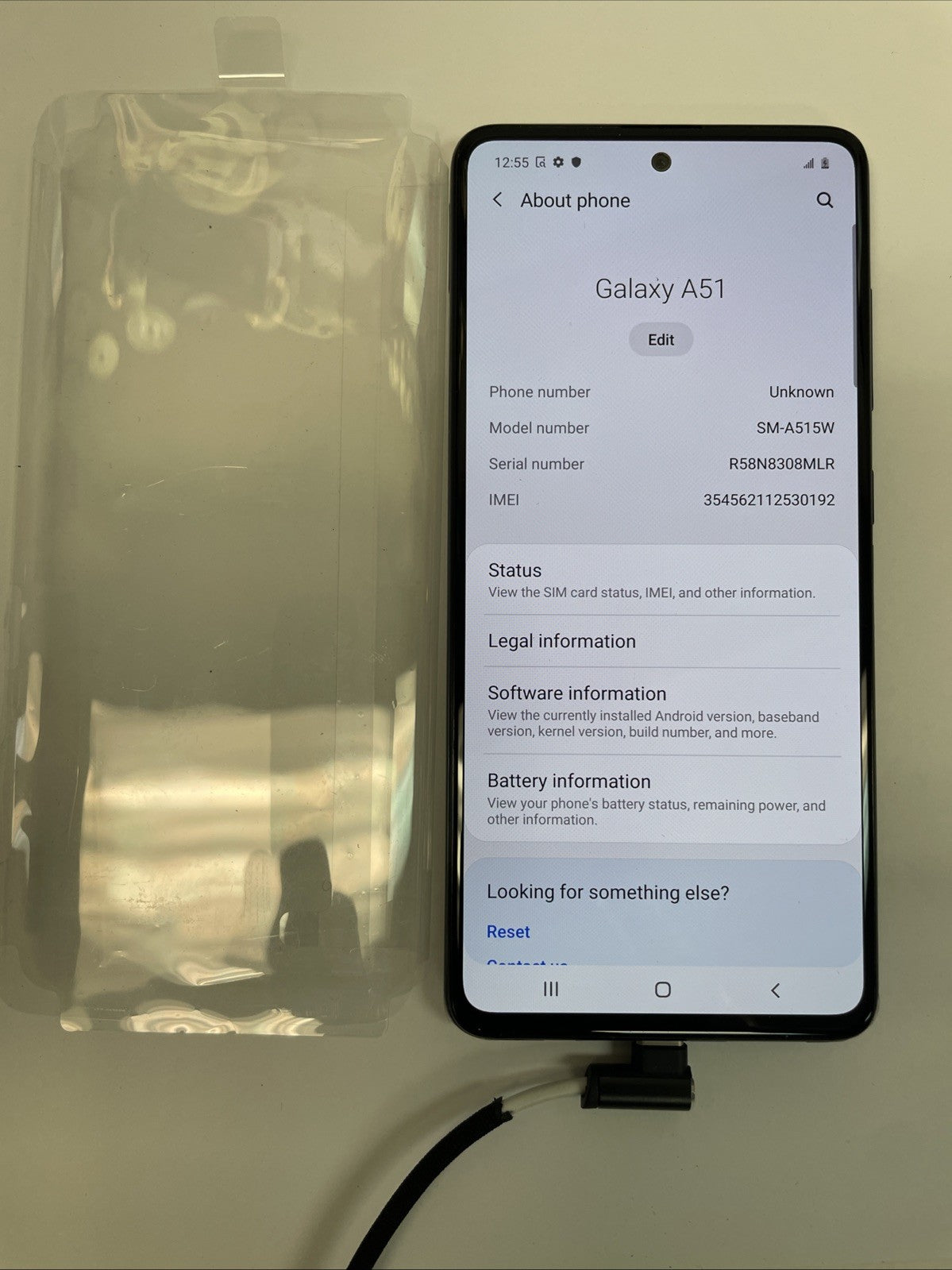 OpenBox Galaxy A51 SM-A515W 64G  (Unlocked)   Smartphone Tested  +