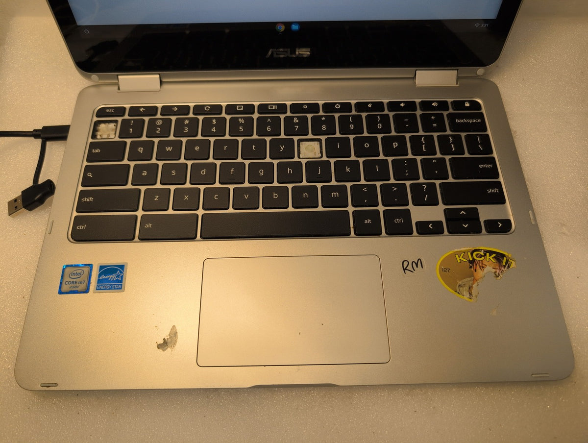 🎸 ASUS Chromebook Flip C302C 12.5" Intel Core m7-6Y75 /8GB RAM /NO AC (READ)