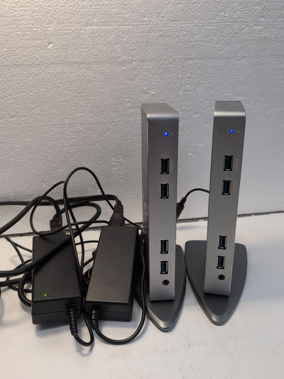 🔥 2x WavLink WL-UG69DK7 USB-C Dual 5K Universal Dock Station With AC Adapter -