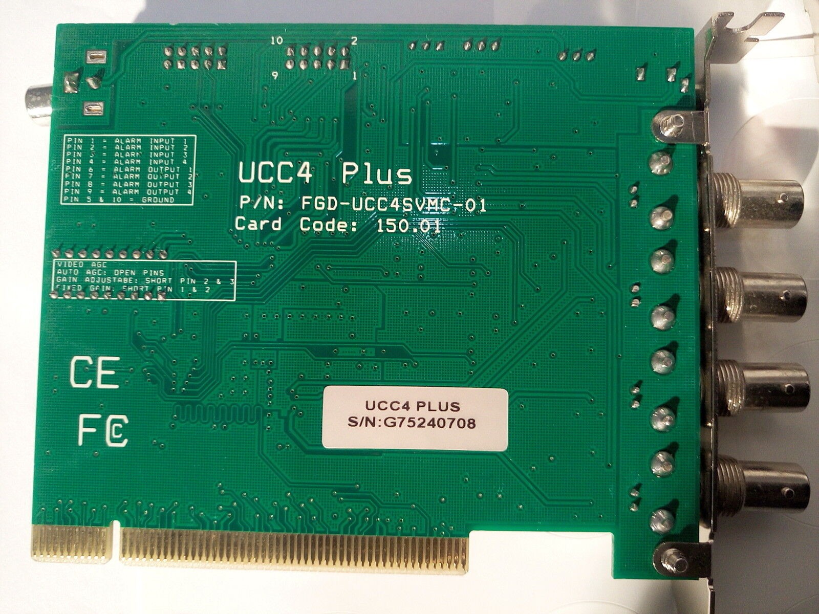 - Conexant Video Multiplexer 4-Port  Card  FGD-VIDMUX-03 W/ 2x UCC4 PLUS CARD