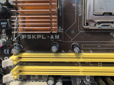 🔥 ASUS P5KPL-AM MOTHERBOARD LGA775 + CORE 2 DUO E2200 + I/O  PLATE -