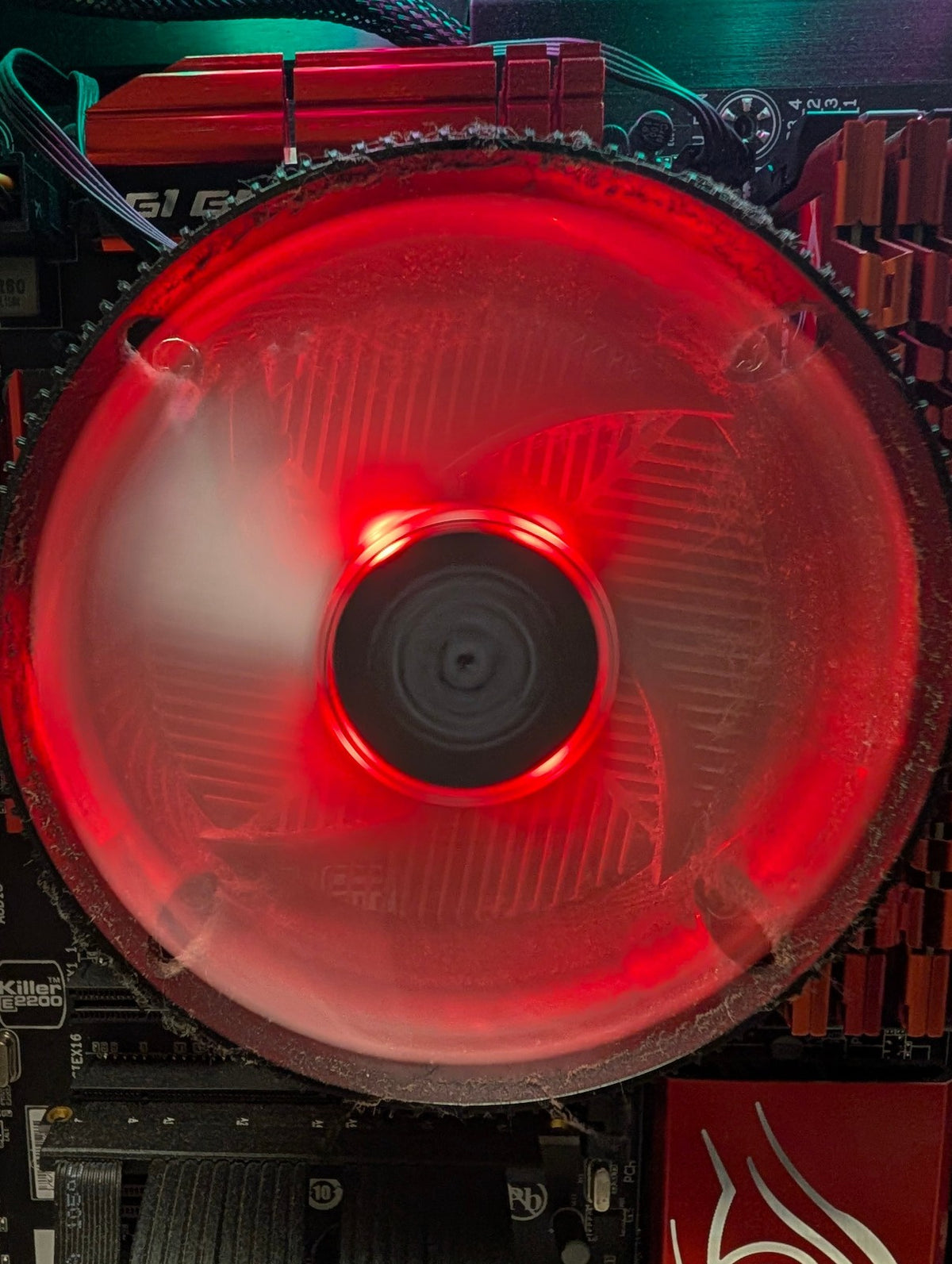 🎸 Cooler Master CPU Air Cooler with Red LED Fan -  For Intel Socket 1150 CPU