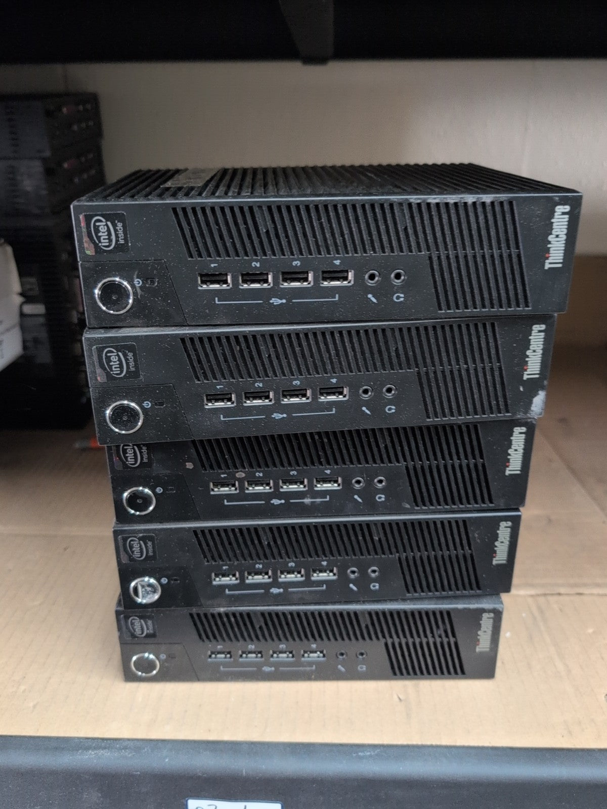 🔥5x Lenovo ThinkCentre M32 Thin Client PC 4GB RAM (NO AC ADAPTER,  NO OS) -