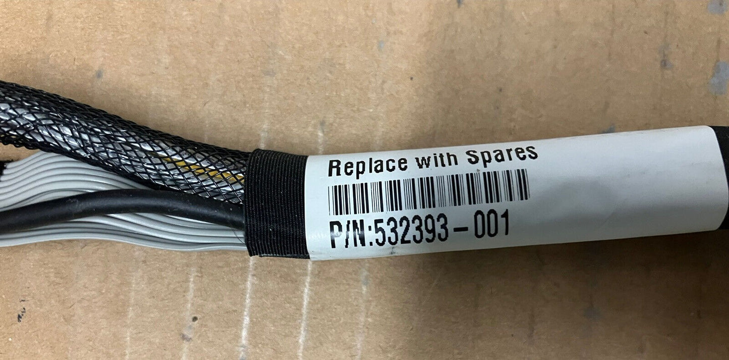 ~ 1x HP 493228-002 ProLiant DL360 G6 G7 Mini SAS Power Cable 532393-001 498422